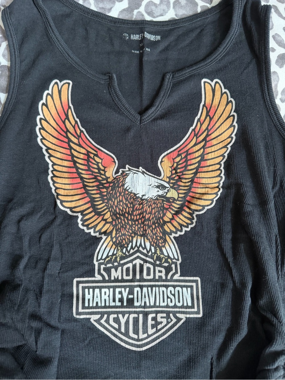 Harley-Davidson ribbed tank Sz XS - Picture 2 of 4